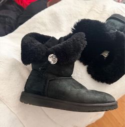 Black UGG booties size 7