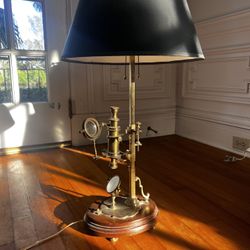 Antique brass Microscope Wildwood Lamp