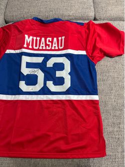 Darius Muasau Signed Autograph Custom Jersey - JSA Coa - New York Giants