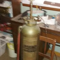 Antique Brass fire extinguisher Lamp