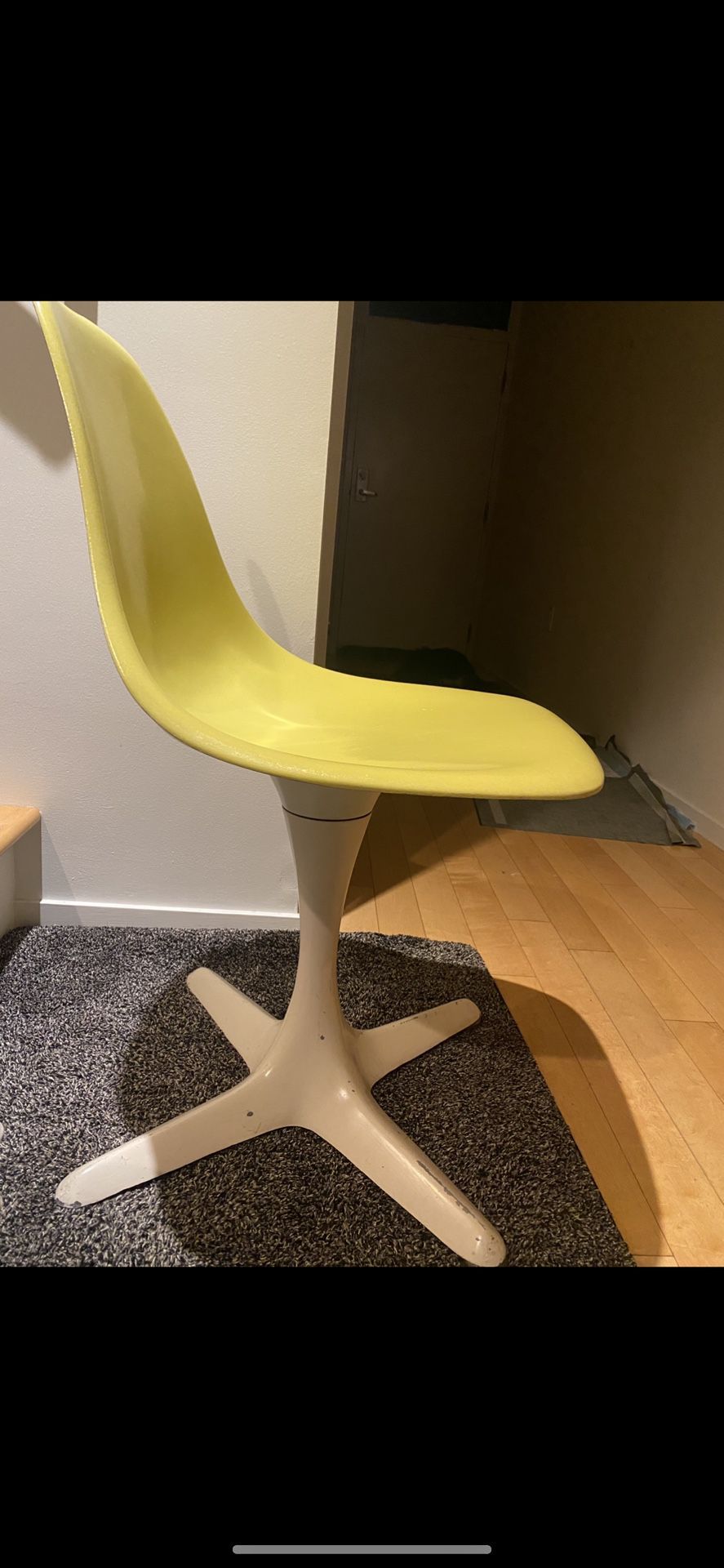 Rare lemon Burke Tulip chairs Series 103 & More MCM furniture
