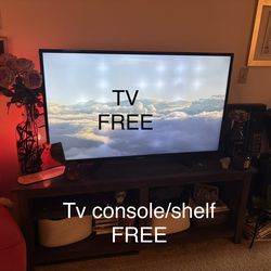 FREE TV AND CONSOLE/SHELF