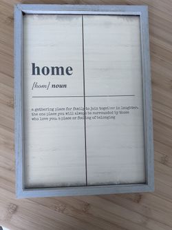 “Home” Frame