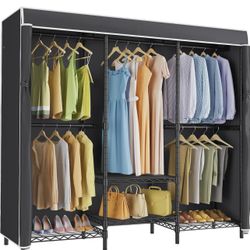 Closet Rack With Cover 