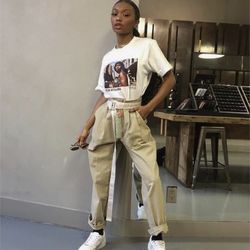 Offwhite Yelllow Industrial Belt