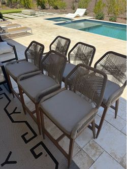 PURPLE LEAF Counter Height Bar Stools
