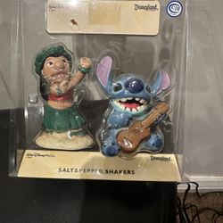 Disney Lilo and Stitch Salt And Pepper Shakers Rare