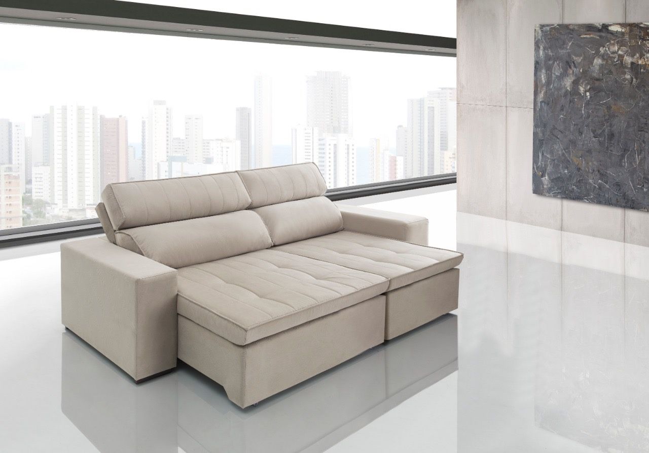 BRAND NEW // Tokyo Fabric Retractable and Reclining Loveseat