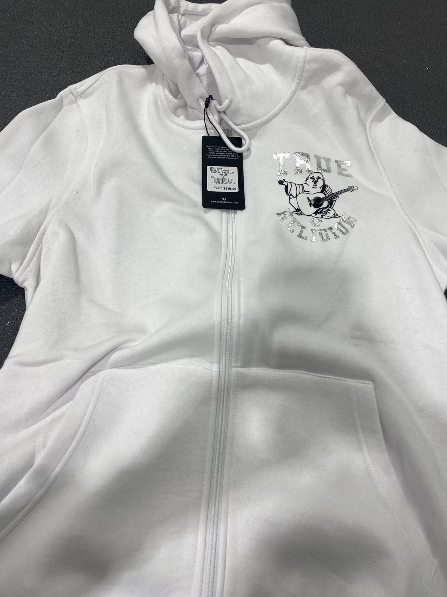 L white true religion jacket