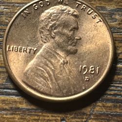 1981 D Penny 