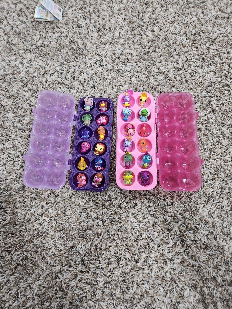 Hatchimals - 24 Collectibles + 2 Cartons - Like New Condition