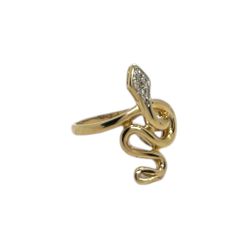 Ring yellow Gold 14k. Snake