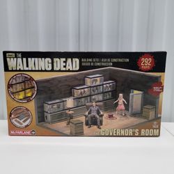 AMC The Walking Dead McFarlane Building Set The Governor's Room 292 Pcs New!