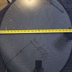 oval shape glass top 