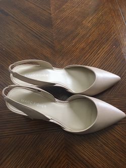 NWT Marc fisher leather heeled shoes size 7 7.5