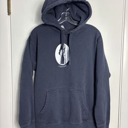Laufey Hoodie Mens Medium Navy Blue The Goddess Tour 2024 Pullover Graphic Music