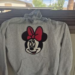 Disney Mini Mouse Hoodie, Backpack With Matching Wallet, And Handbag Also With Matching Wallet