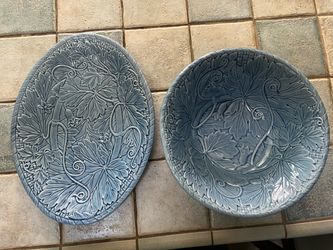 Platter and bowl