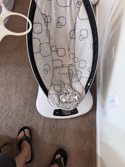 That's a 4moms mamaRoo baby bouncer! It's designed to mimic natural parental movements to soothe and comfort little ones.
