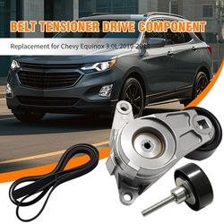 Complete Serpentine Belt Tensioner Drive Component Kit, Replacement for GMC Terrain 3.0L 2010-----2012