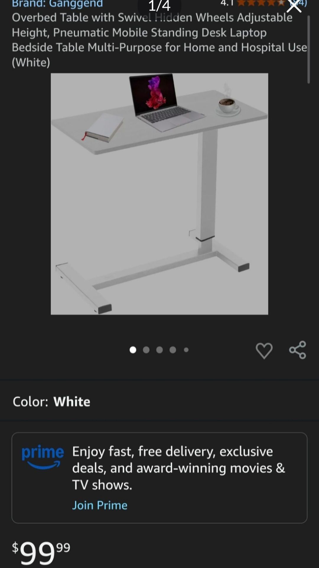 Bed table