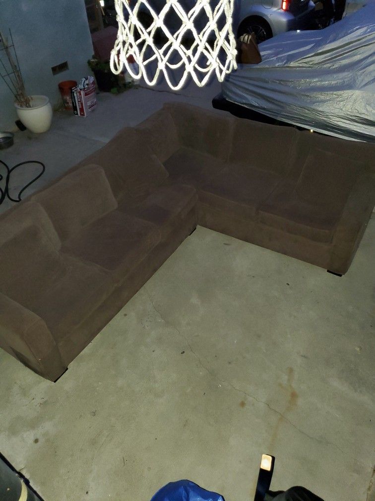 Selling Sectional Sofas In Good Condition Color Brown For $350