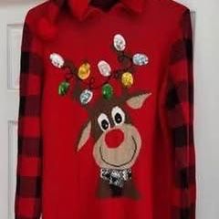 Junior Ugly Sweater Dress Size XL 15-17 just $7 xox