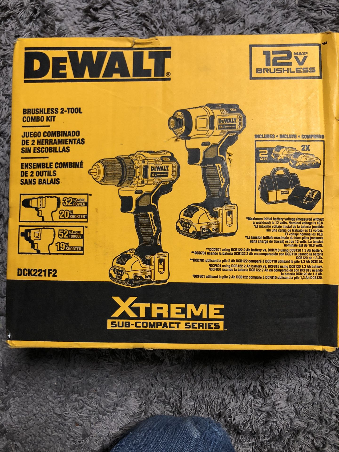 Dewalt 12 V Impact Drill, And Hand Drill 