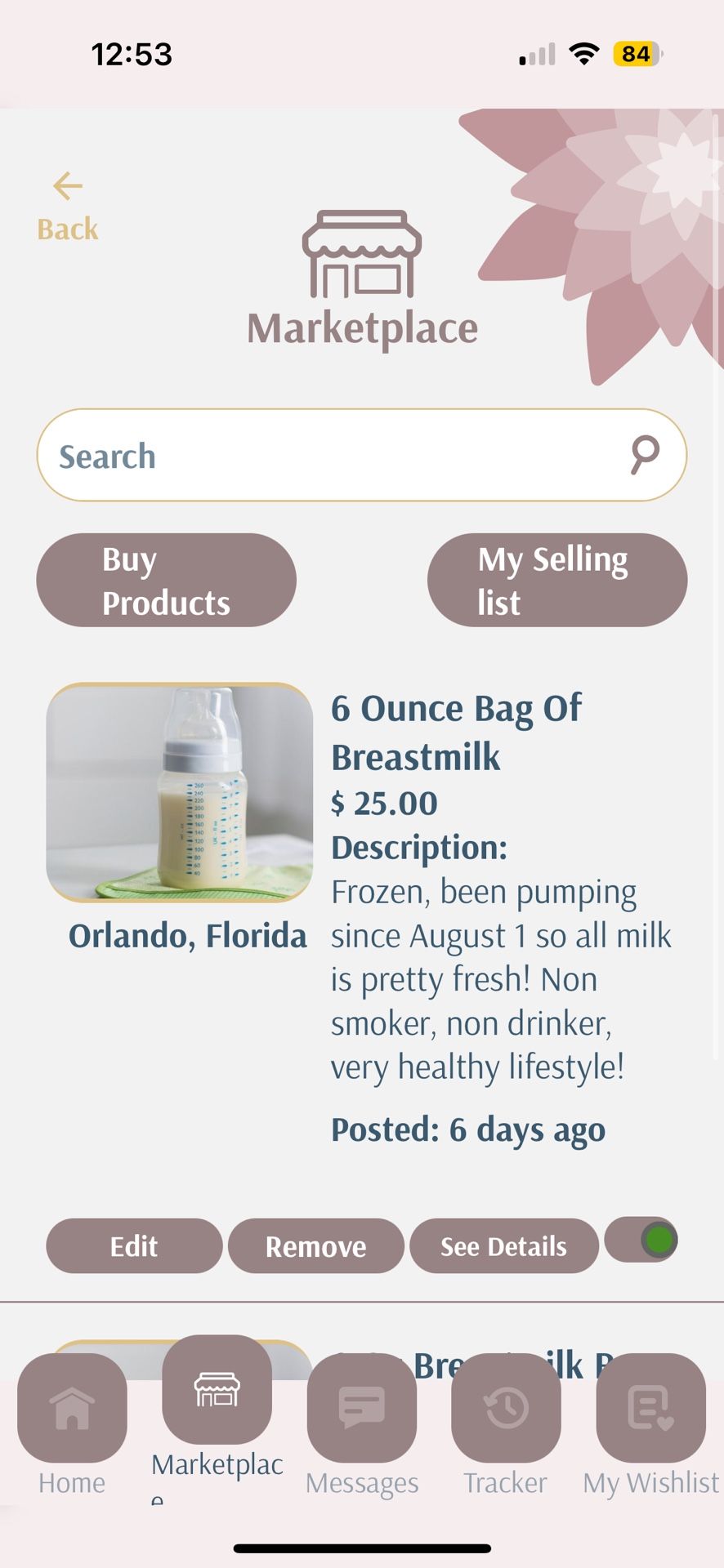 6 Ounce Bags Of Frozen Breastmilk