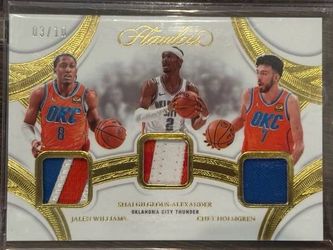 Flawless /10 OKC Triple Patch SGA Chet Jalen Williams Rare
