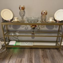 Gold 3 shelf Unit