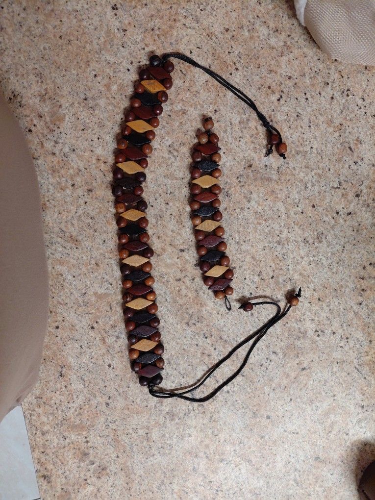 Handmade Choker With Matching Bracelet