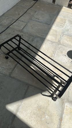 Black Metal Shoe Rack