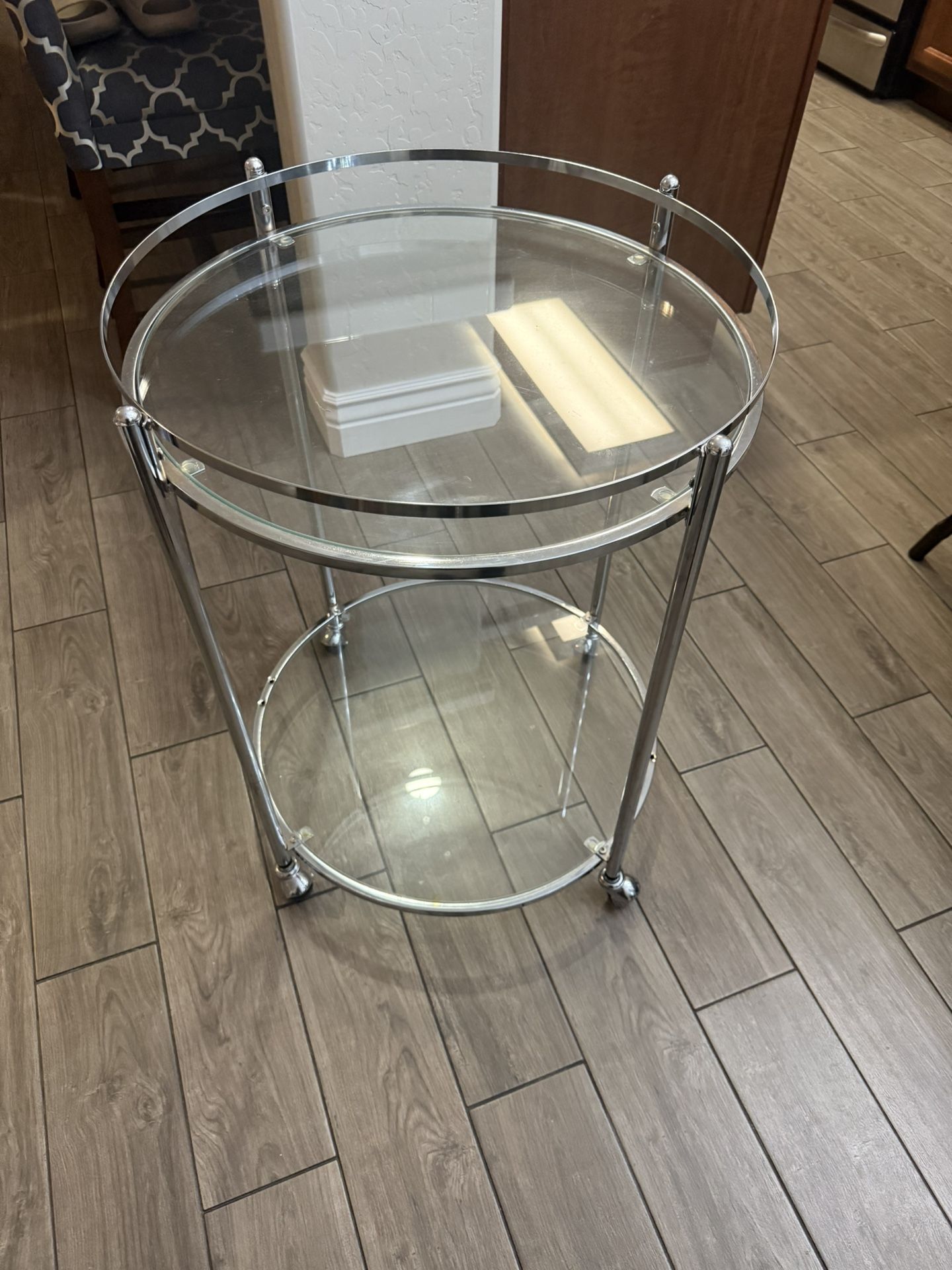 Glass End Table