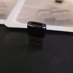 USB 2.0 to USB-C Adapter Converter Black Silver 1:1 Connection Pack of 10