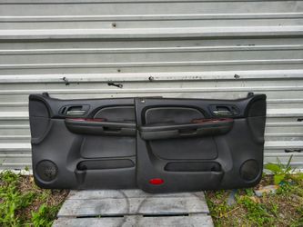 07-14 Tahoe suburban Yukon to FRONT DOOR Panels (2) BLACK