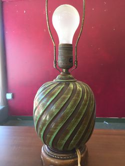 Vintage green lamp