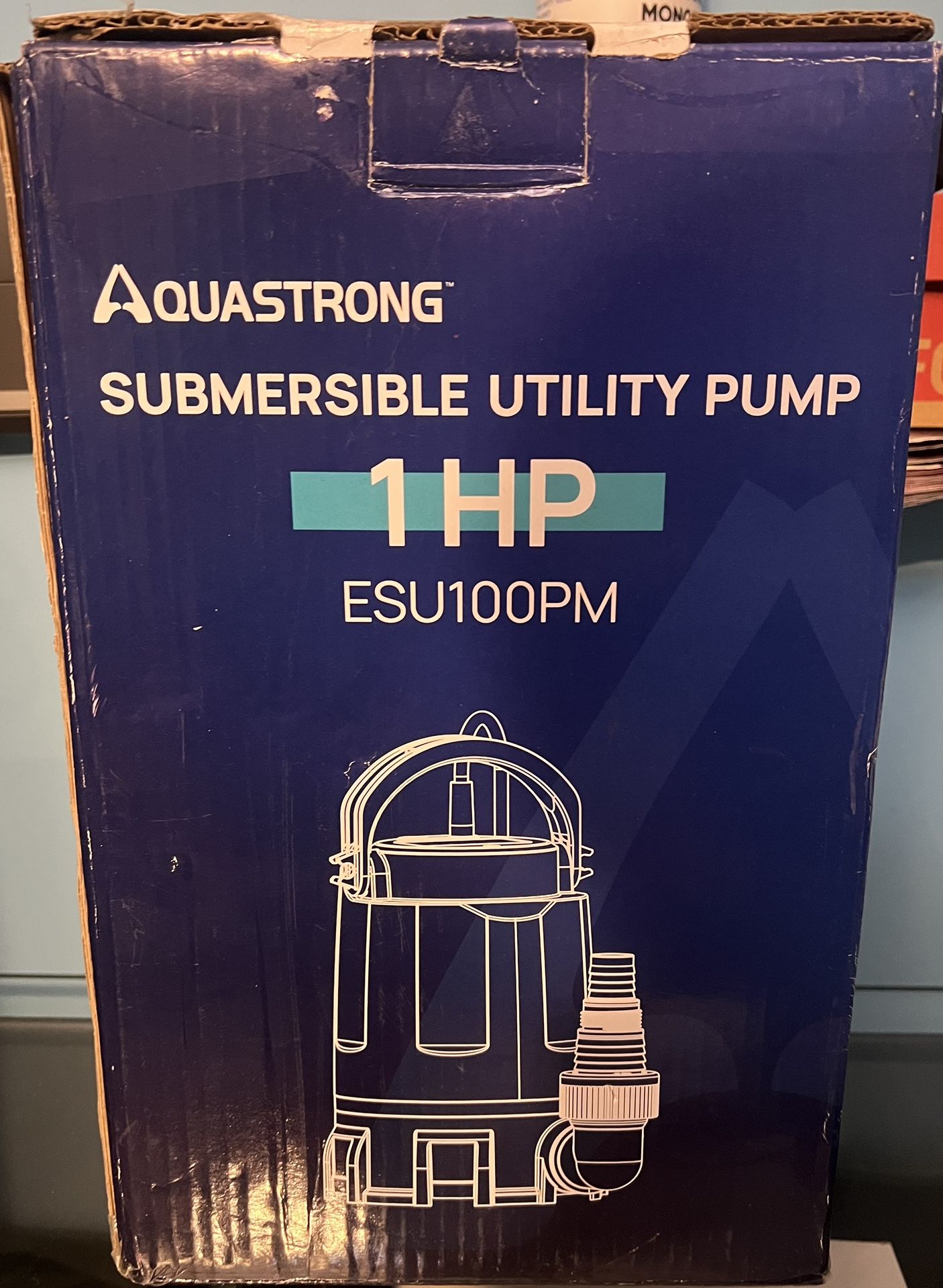 Aquastrong Sump Pump 1/2 HP Submersible Water Pump Thermoplastic Portable