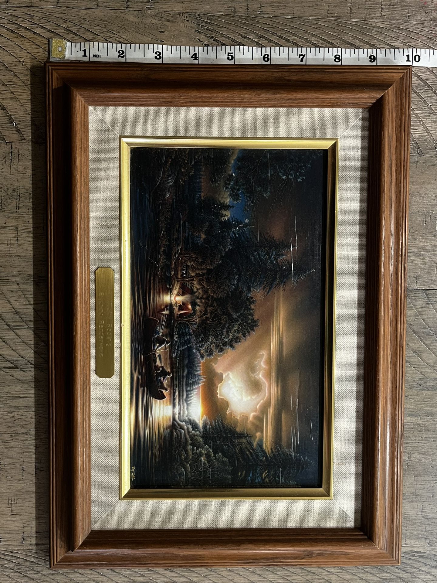 10x14 Terry Redlin’s Personal Linen Design Presentation Plaque