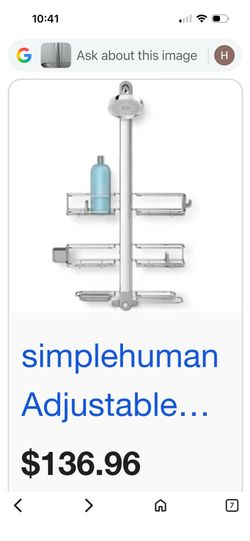 Simplehuman shower caddy