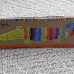 Crocodile Puzzle -handcrafted wooden puzzle