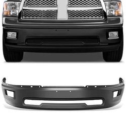 LA Zona Auto Parts 2009 to 2012 Dodge Ram Front Bumper Black Defensa Delantera with Fog lamps