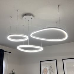 Modern 3 rings LED chandelier ceiling light