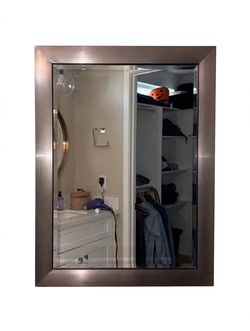 Tall Black-Framed Floor Mirror
