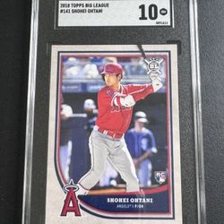 2018 Bowman Big league Shohei Ohtani RC #141 