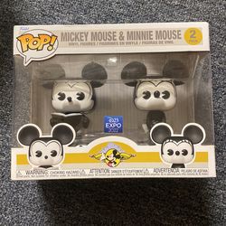 Mickey Mouse & Minnie Mouse Funko Pop D23 Exclusive