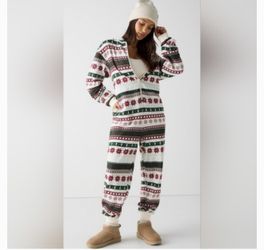 Fabletics Christmas Onesie Women’s Size XXS