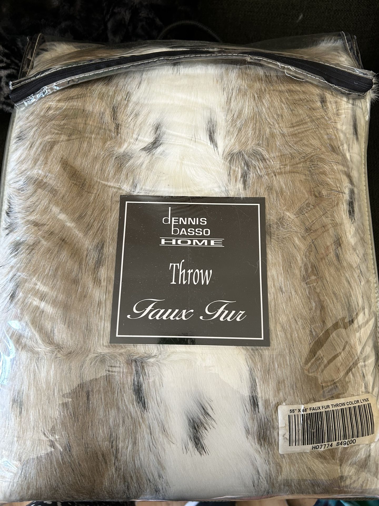 Faux Fur Throw Blanket