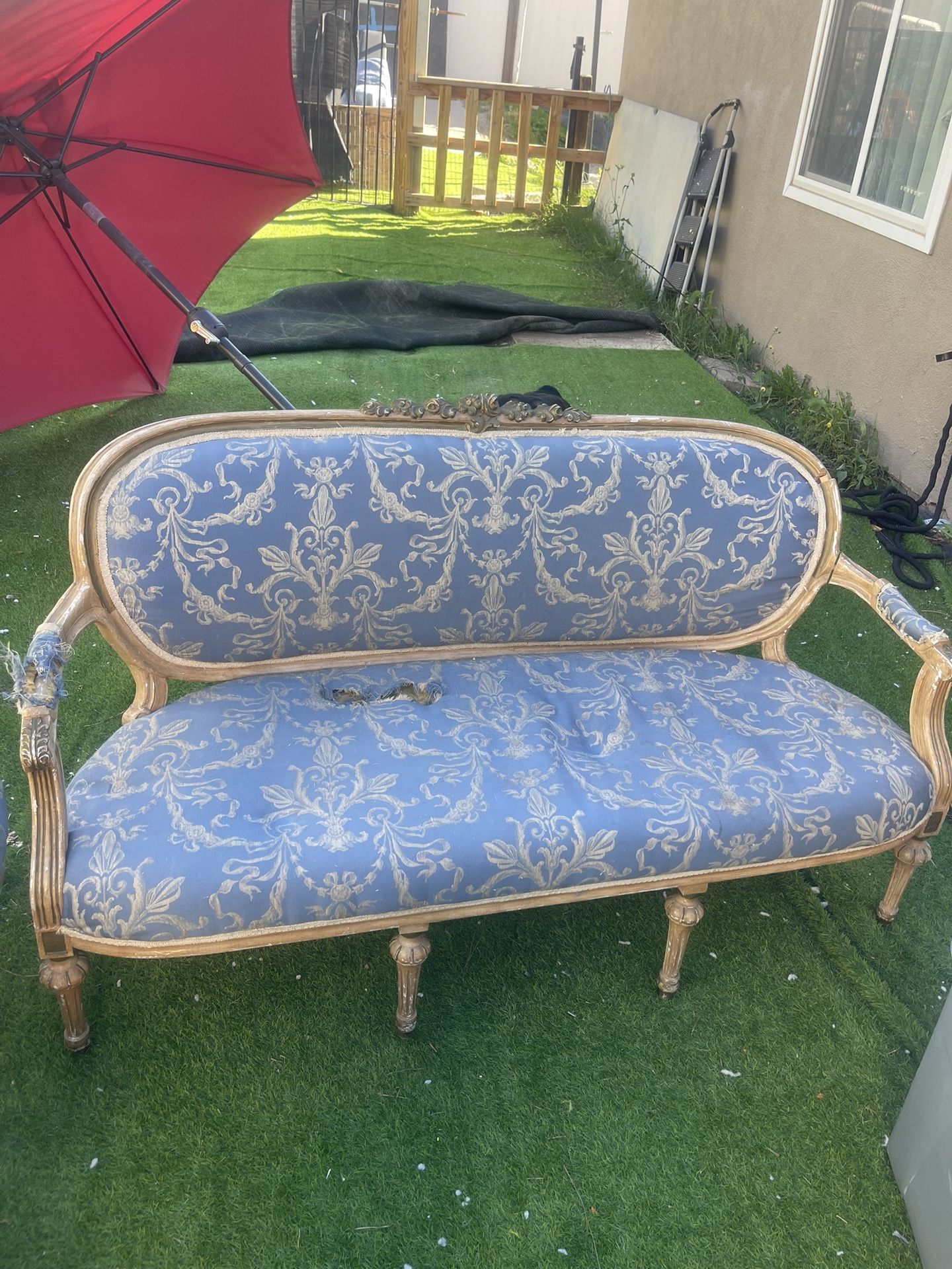 Antique Bench And Chairs