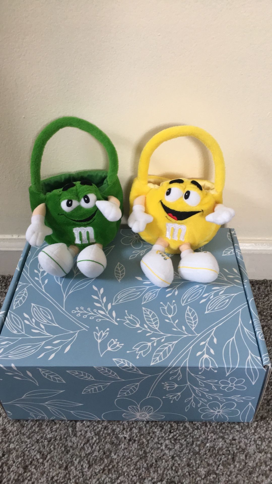 Two Collectible M&M Soft Baskets 